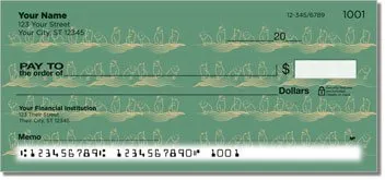 Cat Sketch Personalized Checks