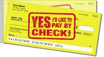 Check Writer Side Tear Design Checks