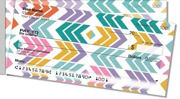 Chevron Geometrics Side Tear Personalized Checks