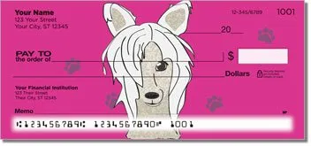 Chinese Crested Dog Personalized Checks