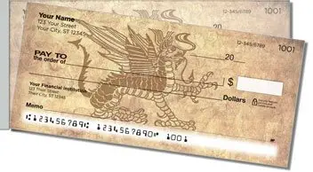 Chinese Dragon Side Tear Design Checks