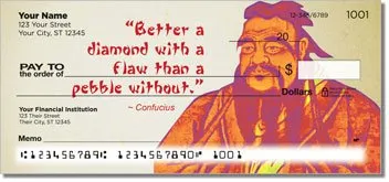 Chinese Philosopher Personalized Checks