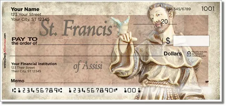 Christian Saint Personal Checks