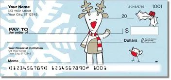 Christmas Doodle Personalized Checks
