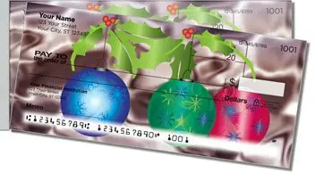 Christmas Ornament Side Tear Design Checks