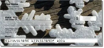 Christmas Snowflake Personalized Checks