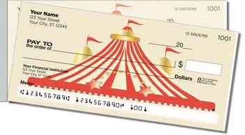 Circus Act Side Tear Personalized Checks