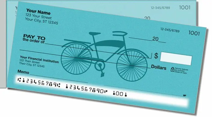 Classic Bicycle Side Tear Personal Checks