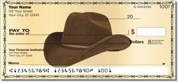 Classic Cowboy Personalized Checks