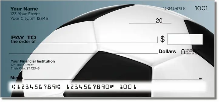Classic Soccer Ball Personal Checks
