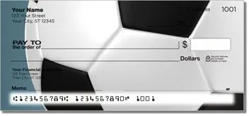 Classic Soccer Ball Personalized Checks
