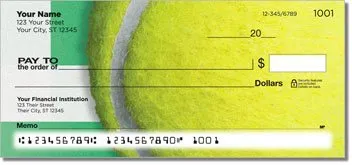 Classic Tennis Ball Personalized Checks