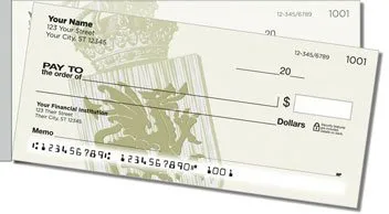 Coat of Arms Side Tear Personalized Checks