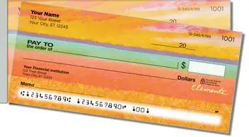 Colored Fields Side Tear Checks