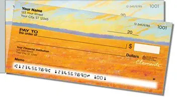 Colored Fields Side Tear Design Checks