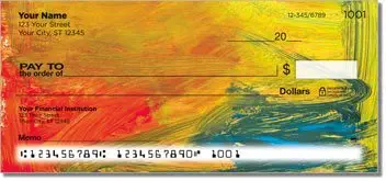 Colorful Brush Stroke Checks