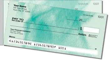 Colorful Vapors Side Tear Personalized Checks