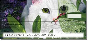 Contemplating Cats 1 Personalized Checks
