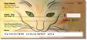 Contemplating Cats 4 Personalized Checks