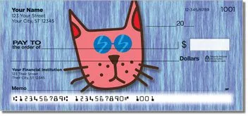 Cool Cat Personalized Checks