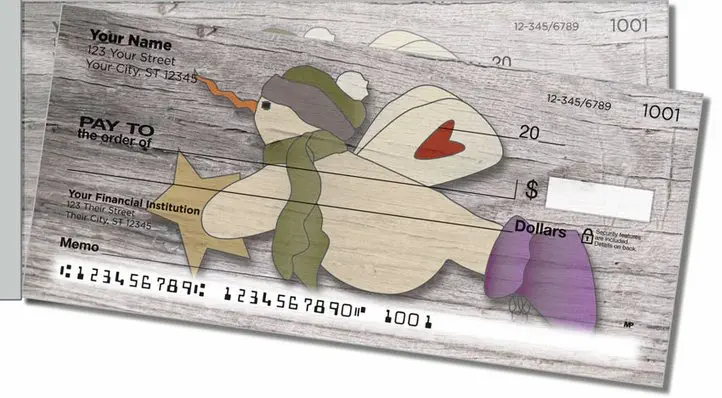 Country Christmas Side Tear Personal Checks