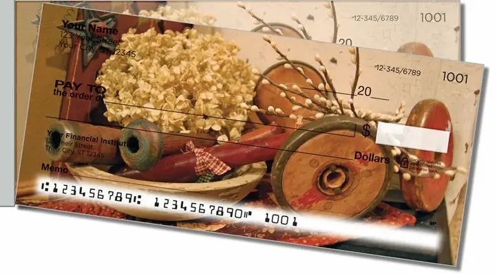 Country Decor Side Tear Personal Checks