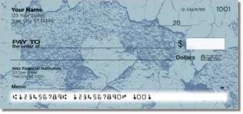 Cracked Paint Personalized Checks