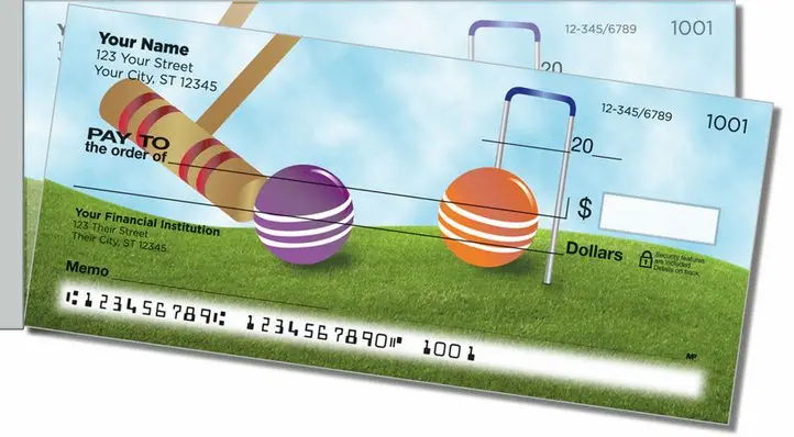 Croquet Side Tear Personal Checks