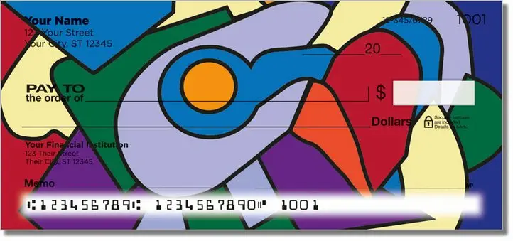 Cubism Art Personal Checks