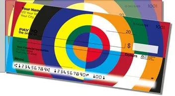 Cubism Art Side Tear Personalized Checks