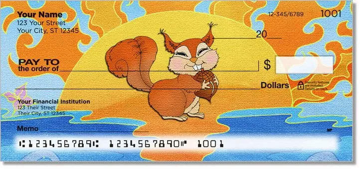 Cuddly Creatures Personal Checks