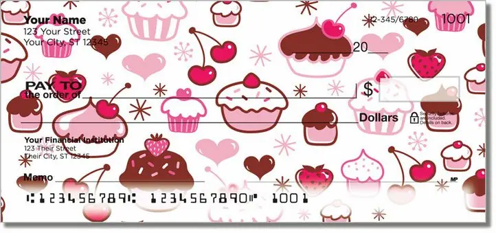 Cupcake Shoppe Personal Checks