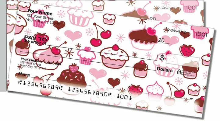 Cupcake Shoppe Side Tear Personal Checks