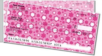 Cute Flower Side Tear Design Checks