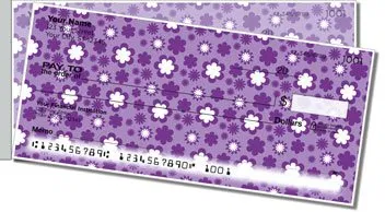 Cute Flower Side Tear Personalized Checks