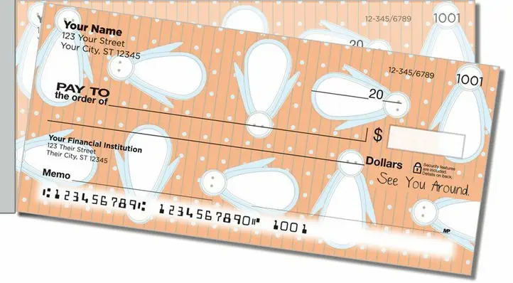 Cute Greeting Side Tear Personal Checks