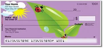 Cute Ladybug Personalized Checks