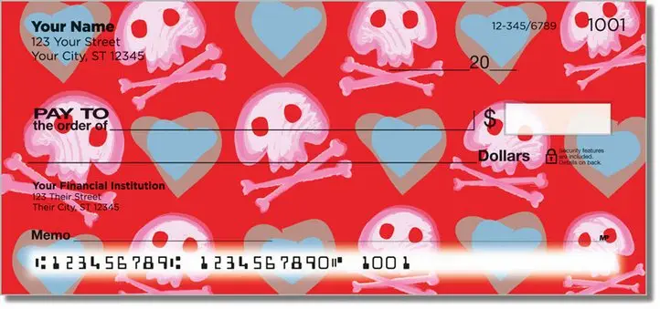 Cute Skull and Crossbones Personal Checks