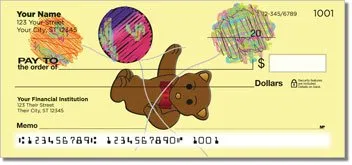 Cute Teddy Bear Personalized Checks