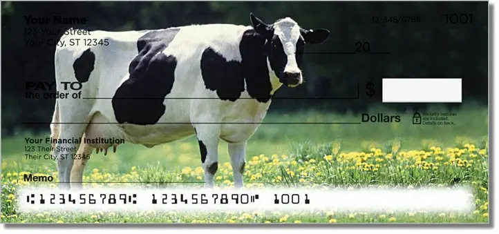 Dairy Cow Personal Checks