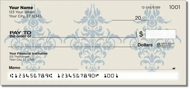 Damask Pattern Personal Checks