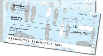 Dance Step Side Tear Personalized Checks