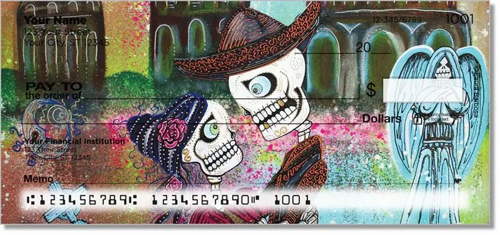 Day of the Dead Skull Personal Checks