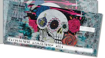 Day of the Dead Skull Side Tear Design Checks