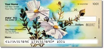 Debbie Lewis Flower Set Personalized Checks