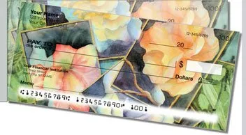 Debbie Lewis Flower Set Side Tear Design Checks