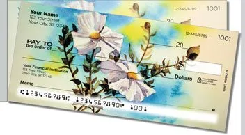 Debbie Lewis Flower Set Side Tear Personalized Checks