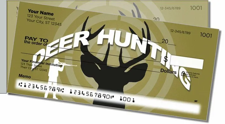 Deer Hunter Side Tear Personal Checks