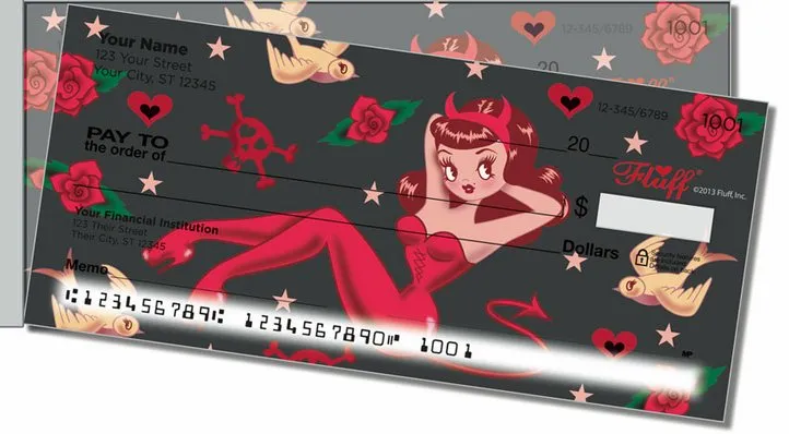 Devilette Side Tear Personal Checks