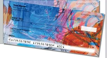 Dina Wakley Scribble Side Tear Personalized Checks